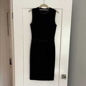 Ralph Lauren Black Label Elegant Black Midi Dress